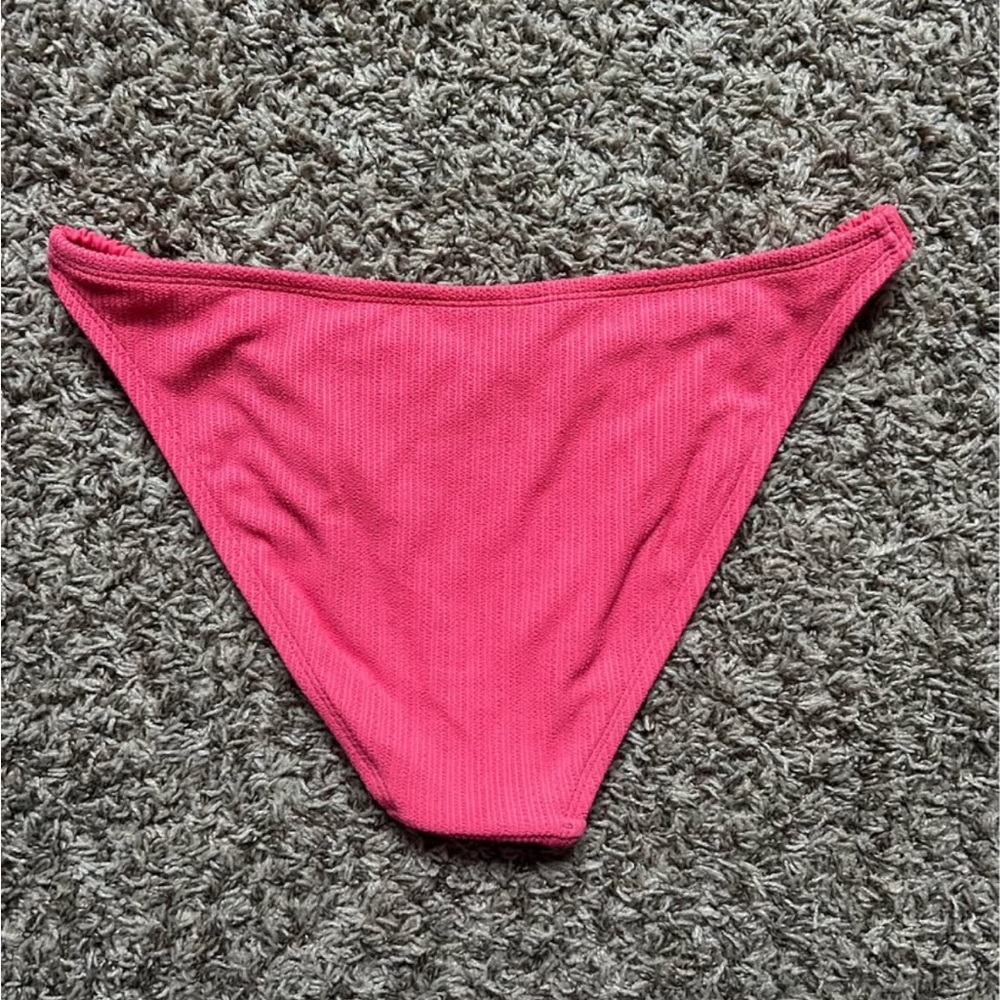 Target Pink Ribbed Bikini Bottoms - Picture 2 of 2